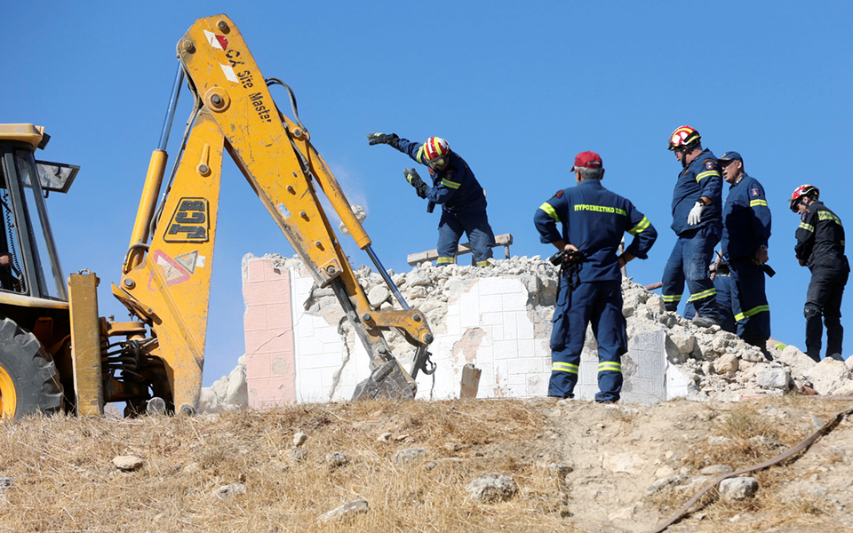 Σεισμός στην Κρήτη: Ένας νεκρός στο Αρκαλοχώρι – Επιχειρήσεις απεγκλωβισμού και στον Πατσίδερο-1