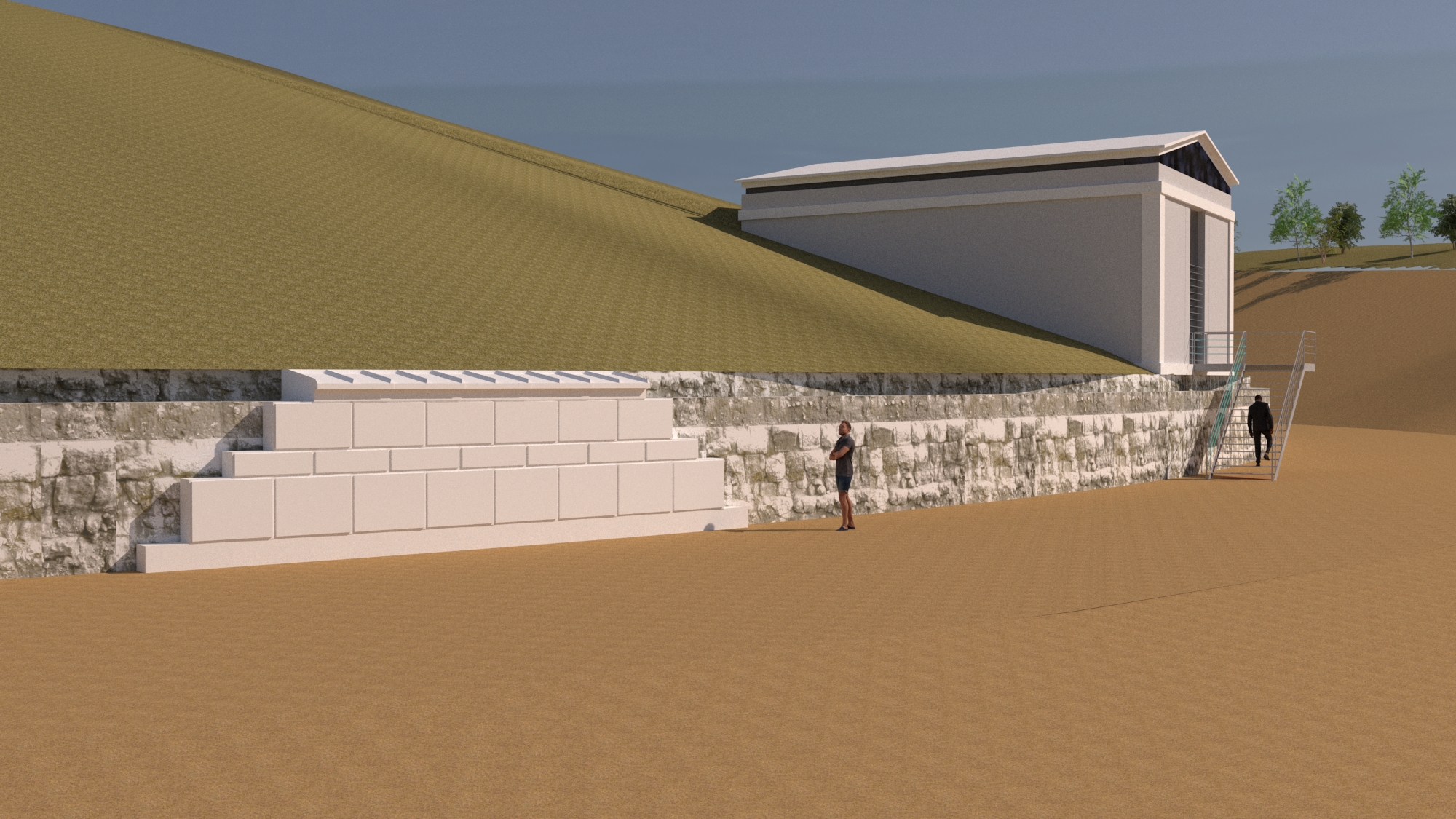 Αμφίπολη: Eξωτερικό κέλυφος αποκτά το ταφικό μνημείο στον τύμβο Καστά (βίντεο – φωτογραφίες)-3