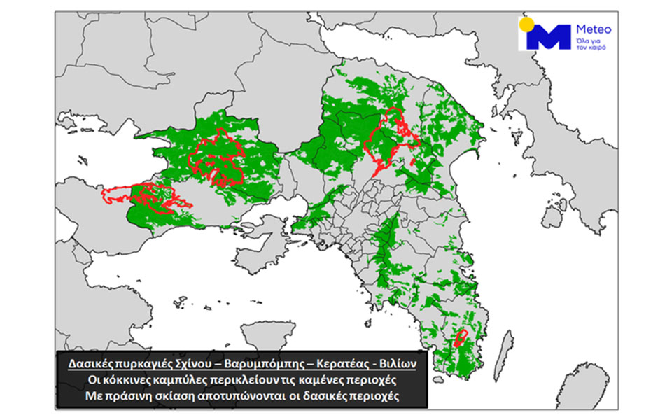 Φωτιές – Meteo: Κάηκε το 16% των δασών στην Αττική-1