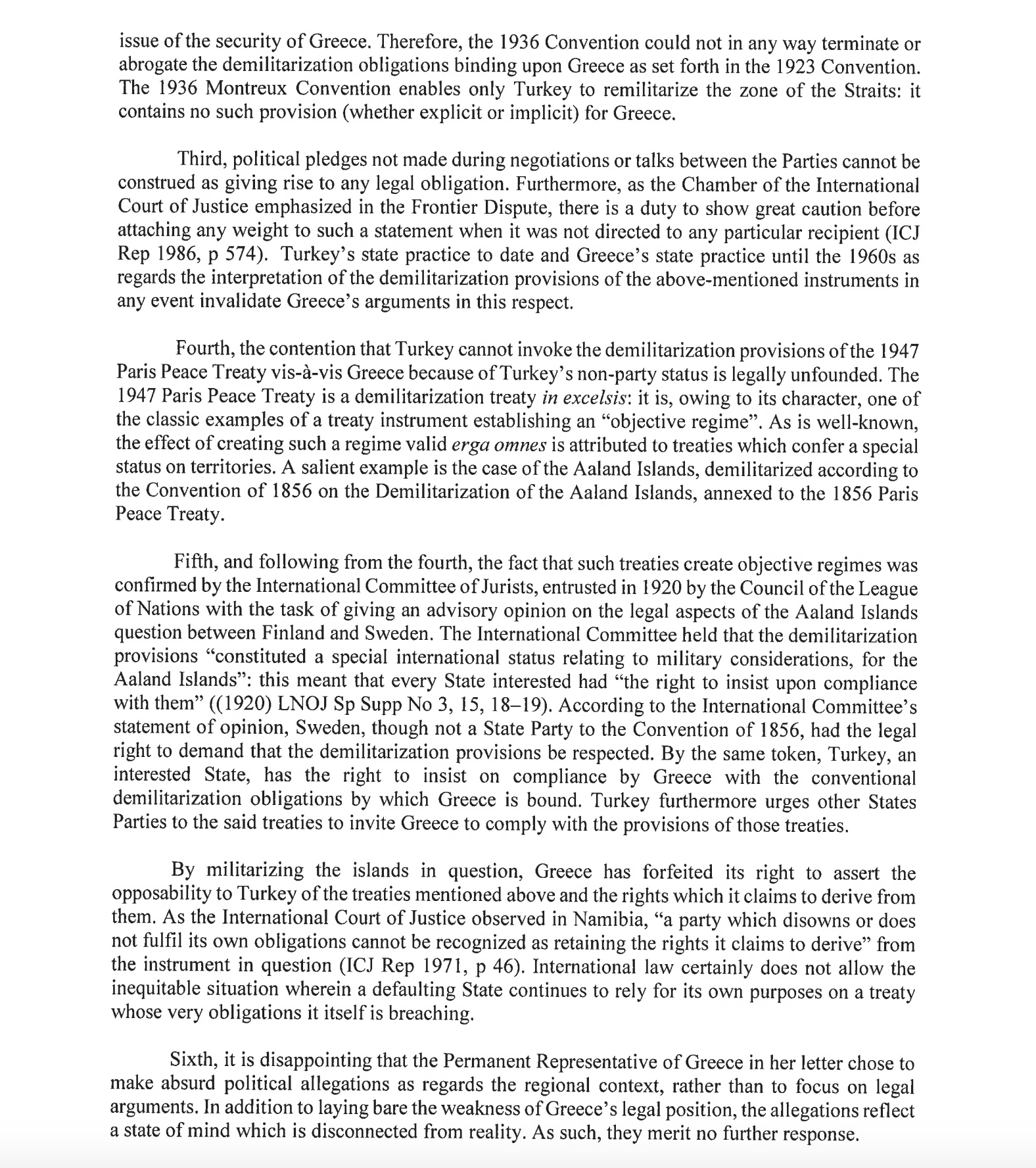 «Η Ελλάδα δεν έχει δικαιώματα στα νησιά» – Η «Κ» αποκαλύπτει την επιστολή της Τουρκίας στον ΟΗΕ-3