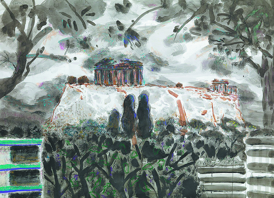 Παίρνοντας την Ακρόπολη προσωπικά· η νέα έκθεση του Γιώργου Χαδούλη στην γκαλερί Σκουφά-1