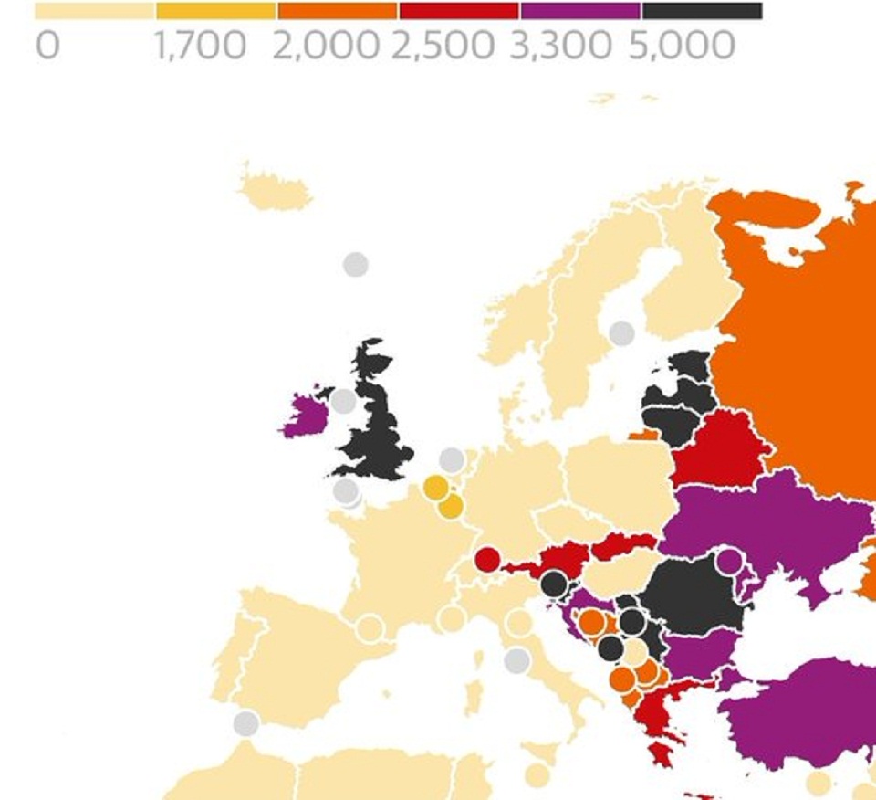 Εμβολιασμοί: Μεγάλο το χάσμα σε ποσοστά ανοσίας και κρουσμάτων μεταξύ Ανατολής και Δύσης στην Ε.Ε.-1