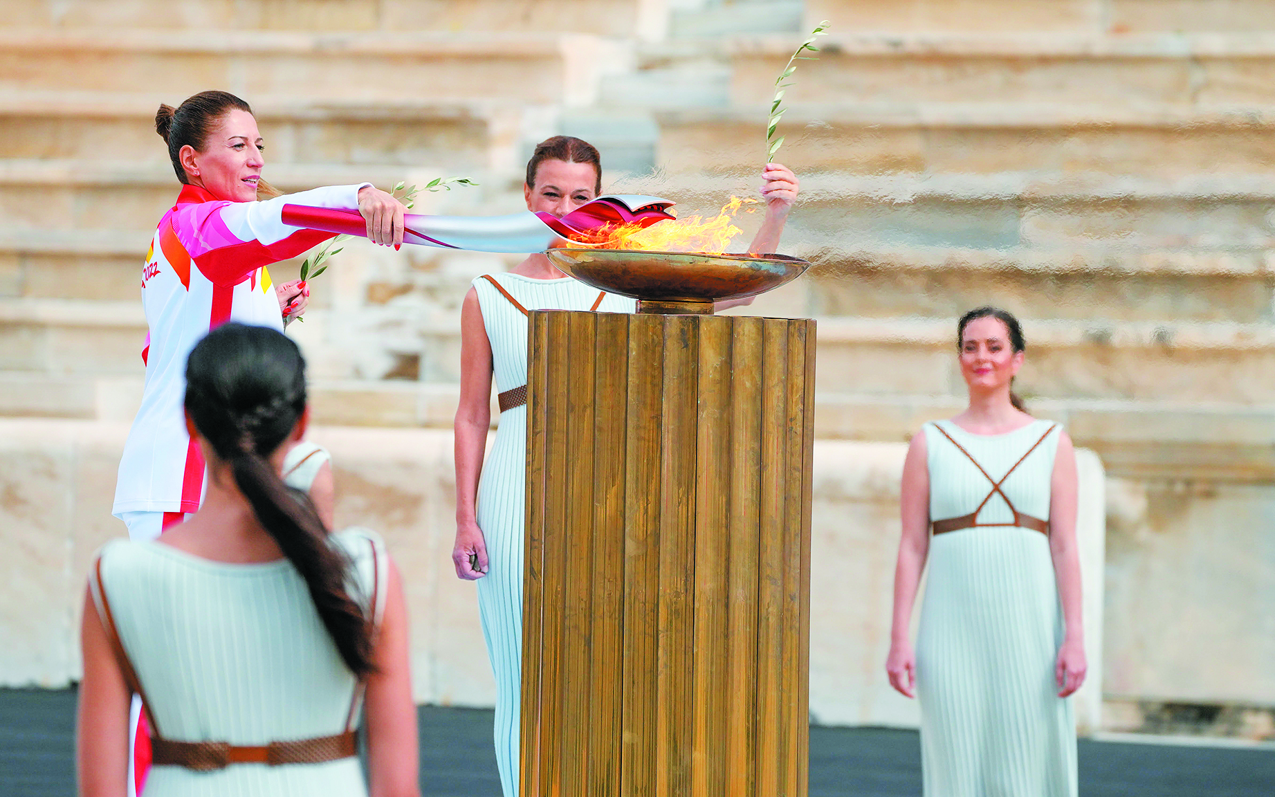 Η ολυμπιακή φλόγα ταξίδεψε χθες από το Καλλιμάρμαρο στην Κίνα-1