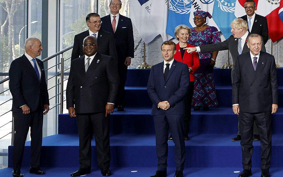 G20: Συνάντηση Ερντογάν με φον ντερ Λάιεν και Ντράγκι-1