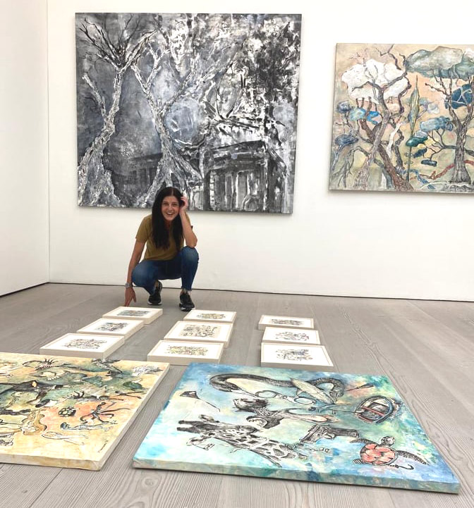 Η Ντένη Θεοχαράκη στην εμβληματική Saatchi Gallery του Λονδίνου-1