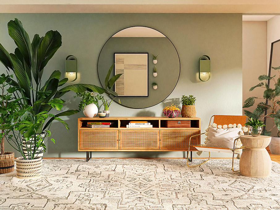 Πώς να συνδυάσετε το πράσινο χρώμα στο σπίτι σας-2