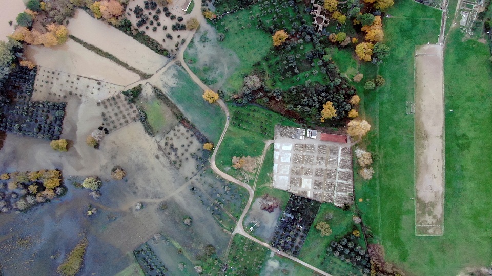 Ηλεία: Διεθνές ενδιαφέρον για την πλημμύρα στην Αρχ. Ολυμπία (εικόνες)-1