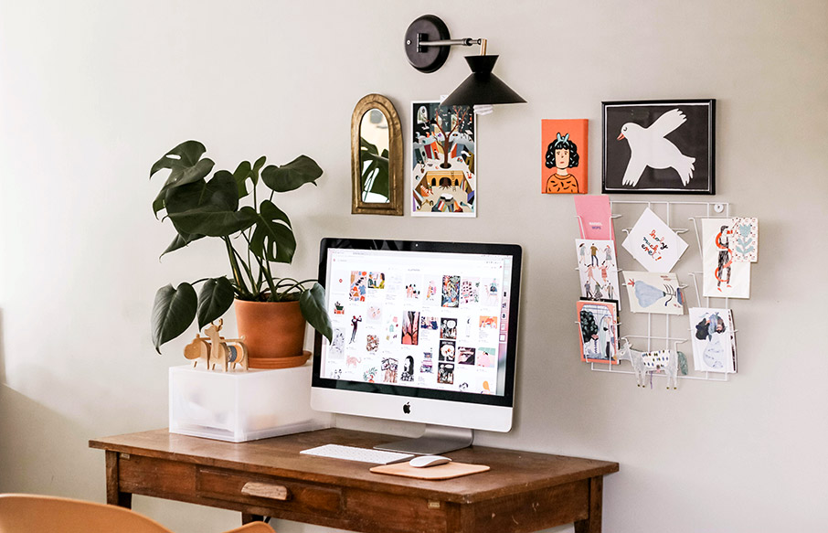Γραφείο στο σπίτι: Διακόσμηση για αύξηση της παραγωγικότητας-2