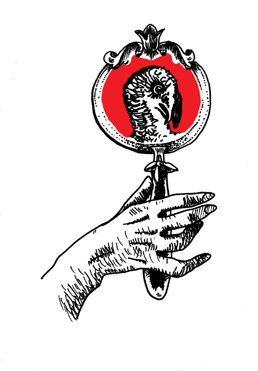 Αυτοπροσωπογραφία, λάδι σε ταψί της Αλεξάνδρας Κ*-1