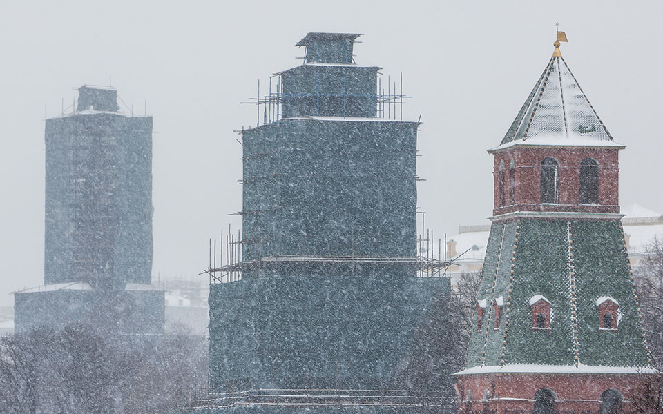Μόσχα: Η σφοδρότερη χιονόπτωση από το 1949 (εικόνες)-1