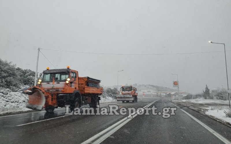 Φθιώτιδα: Στα «λευκά» Δομοκός, Καρπενήσι και χωριά της Λαμίας (εικόνες)-1