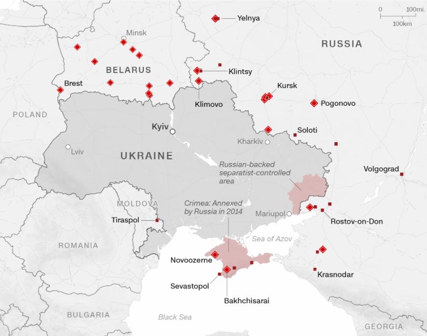 Η Ρωσία έχει περικυκλώσει την Ουκρανία – Οι τρεις δρόμοι μίας ρωσικής εισβολής-1