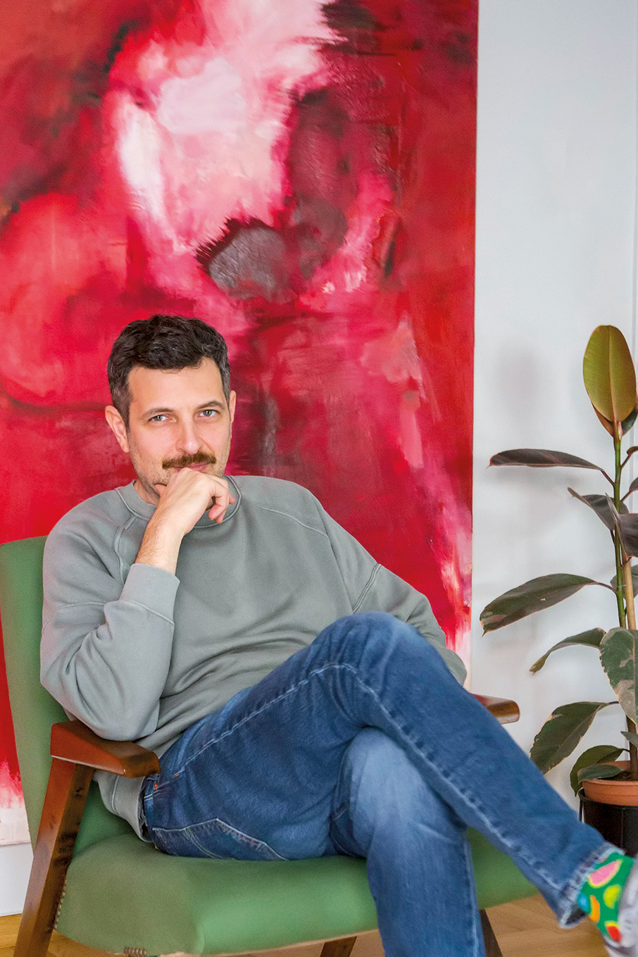 Σπίτια με άποψη: Το διαμέρισμα του ζωγράφου Τζουλιάνο Καγκλή στο Παγκράτι-3