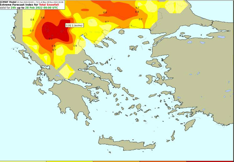 Κακοκαιρία Μπιάνκα: Ποιες περιοχές θα «χτυπήσουν» τα έντονα φαινόμενα – Αναλυτικοί χάρτες-3