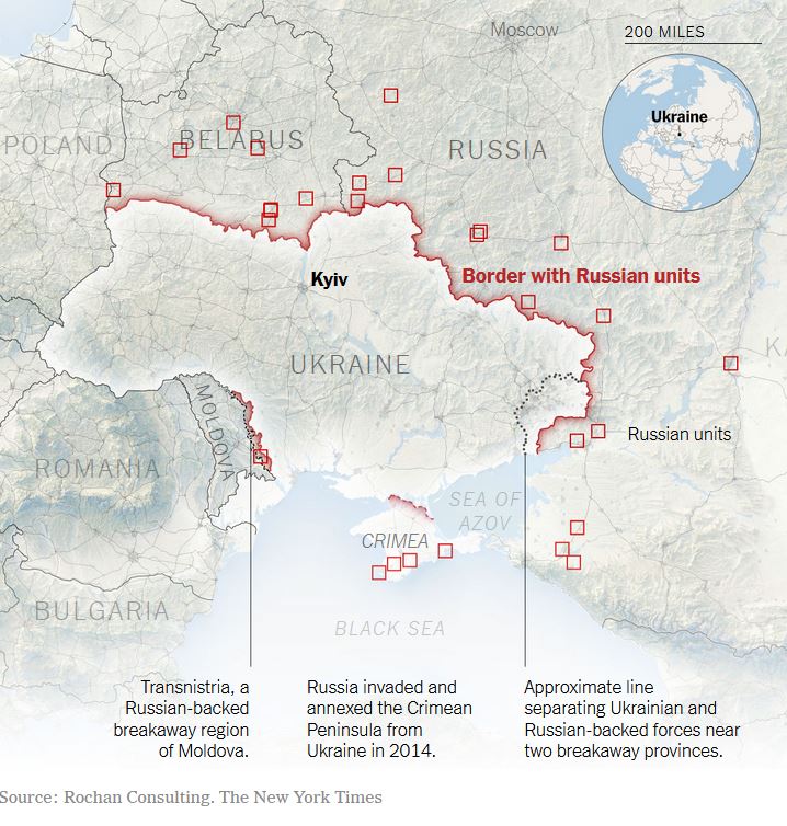 Ουκρανική κρίση: Διπλωματικές πιέσεις για αποτροπή της εισβολής – Επαφές Μπάιντεν, Μακρόν με Πούτιν-6