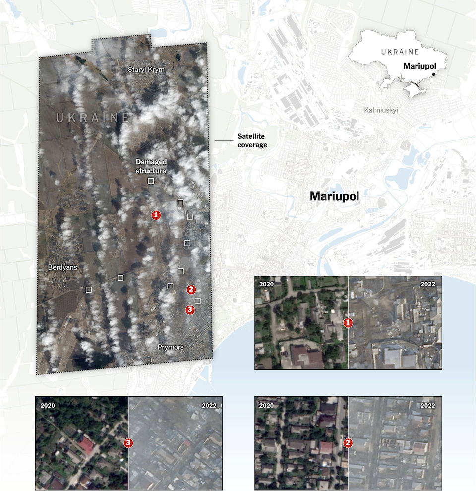 Μαριούπολη: Δορυφορικές φωτογραφίες φανερώνουν το μέγεθος της καταστροφής-2
