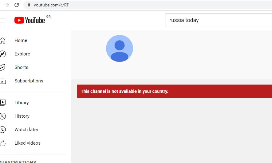 Πόλεμος στην Ουκρανία: Μπλόκο από Ε.Ε. – YouTube σε Russia Today, Sputnik-1