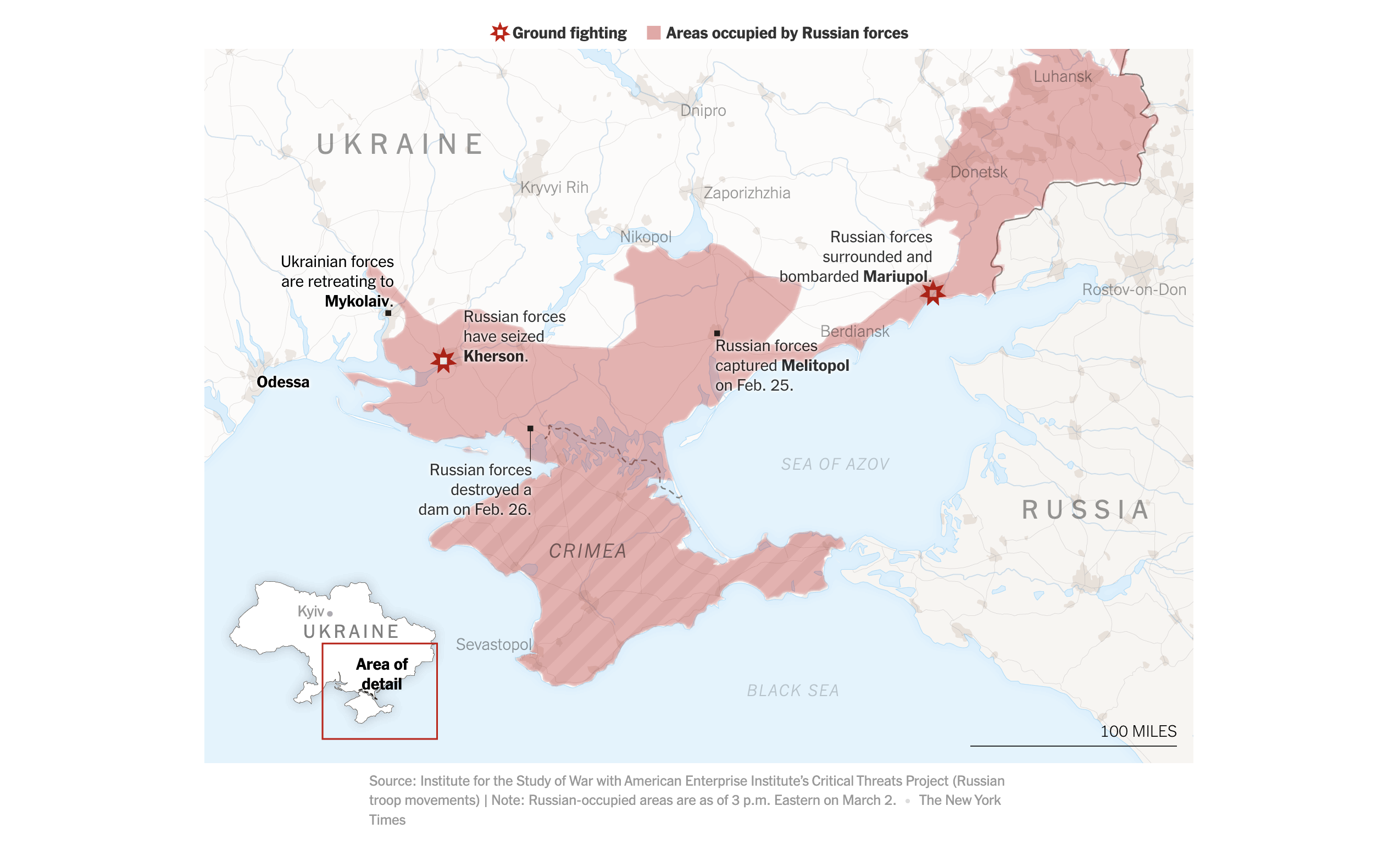 Ουκρανία: Προχωρούν στον νότο τα ρωσικά στρατεύματα, σε κλοιό το κρίσιμο λιμάνι Μικολάιβ-2