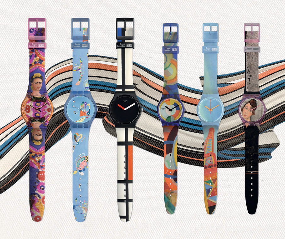 Έξι κορυφαία έργα τέχνης του Centre Pompidou έγιναν ρολόγια από την Swatch-1