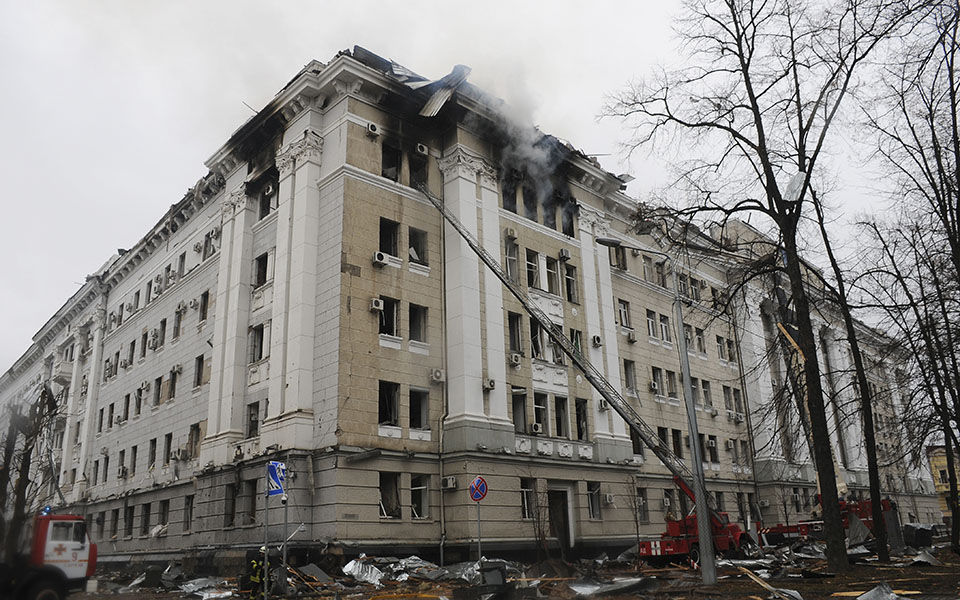 Πόλεμος στην Ουκρανία: Η έβδομη μέρα της εισβολής μέσα από 30 φωτογραφίες-22