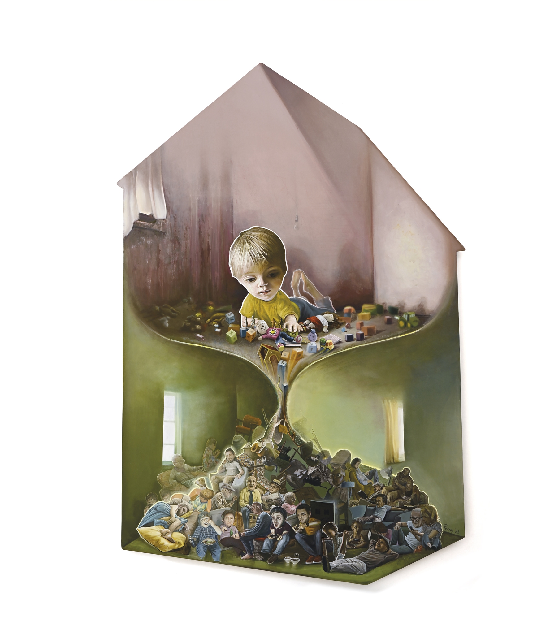 Οι ζωγραφικές ερμηνείες του «οίκου» στην ανθρωπογεωγραφία του Βασίλη Πέρρου-1