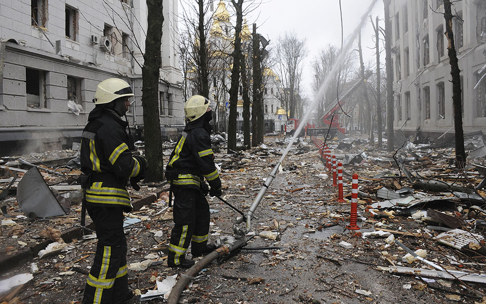 Πόλεμος στην Ουκρανία: Η έβδομη μέρα της εισβολής μέσα από 30 φωτογραφίες-23