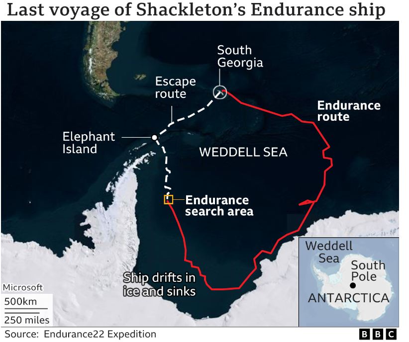 Καρτερία: Το ιστορικό ναυάγιο εντοπίστηκε -σχεδόν άθικτο- στον βυθό της Ανταρκτικής [video]-1