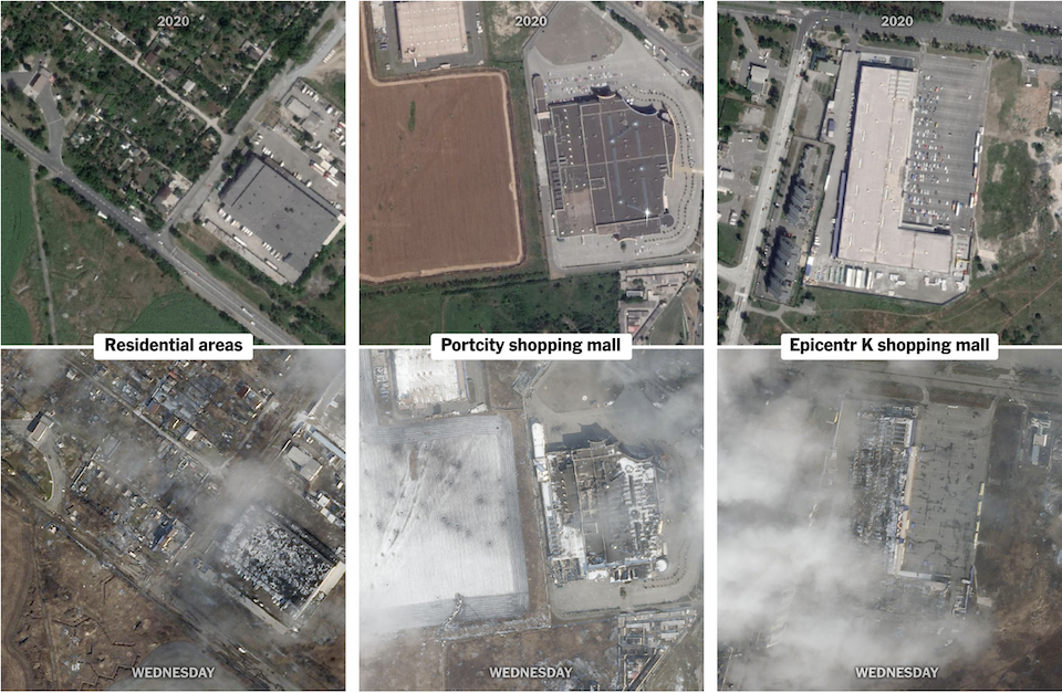 Μαριούπολη: Δορυφορικές φωτογραφίες φανερώνουν το μέγεθος της καταστροφής-1