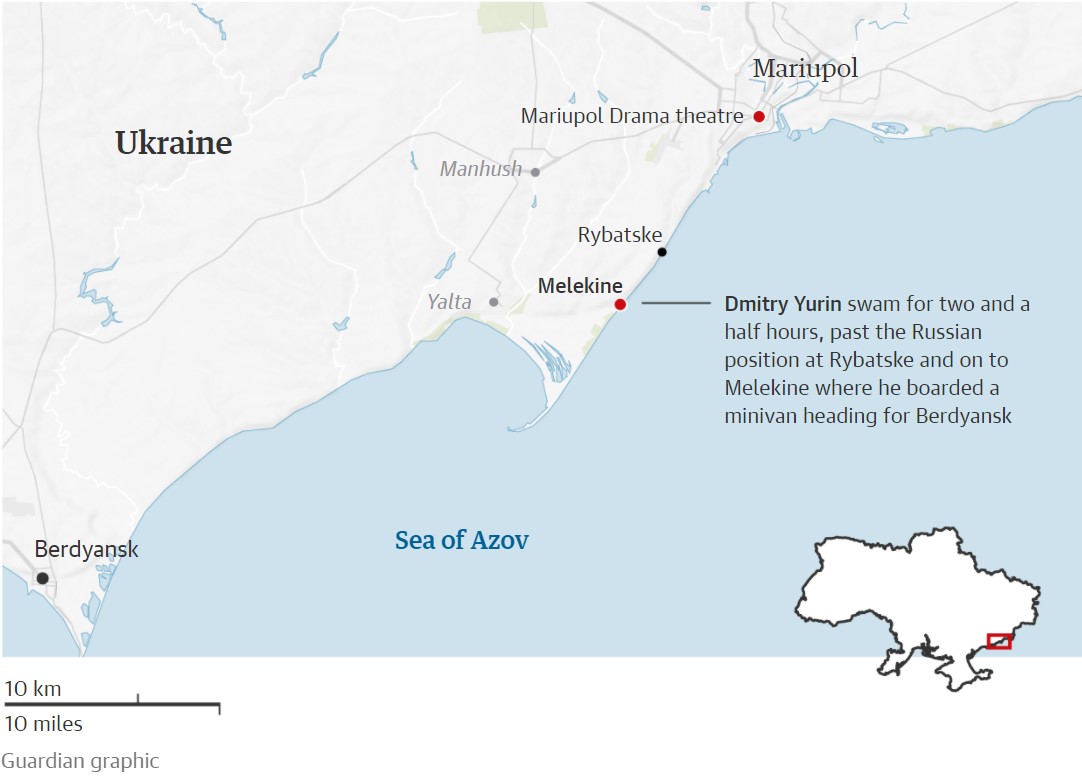 Απόδραση από τη Μαριούπολη: Ο άνθρωπος που κολύμπησε για να σωθεί από τη φρίκη του πολέμου-1
