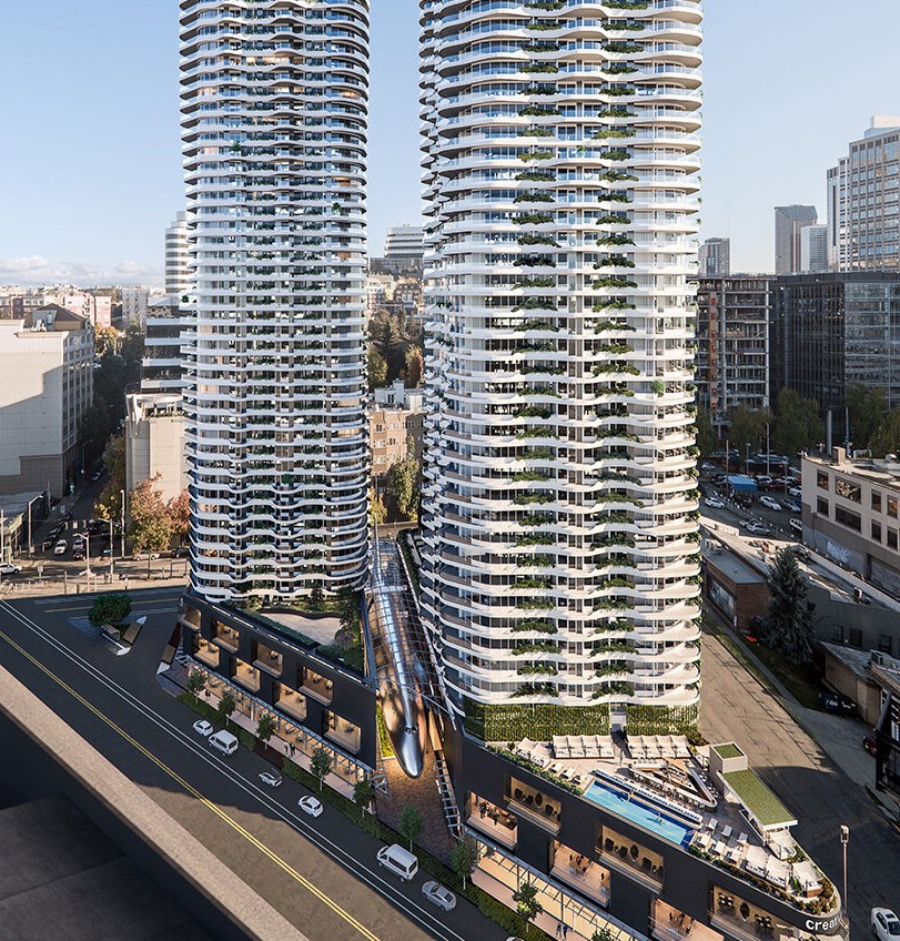 Σιάτλ: Ένα Boeing 747 θα κρεμαστεί ανάμεσα σε δύο ουρανοξύστες-1