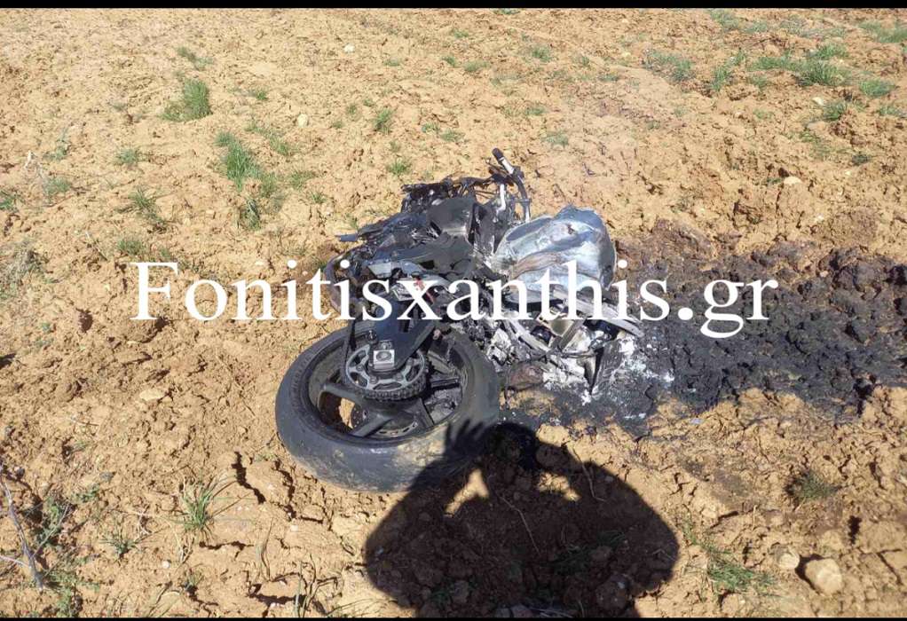 Τραγωδία στην Ξάνθη: Νεκρός οδηγός μηχανής σε τροχαίο (εικόνες)-1