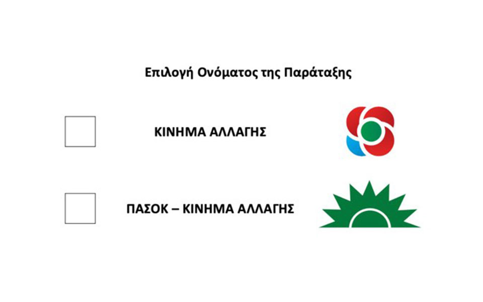 ΠΑΣΟΚ – ΚΙΝΑΛ: Το ψηφοδέλτιο για την αλλαγή ονόματος – Οι δύο επιλογές-1