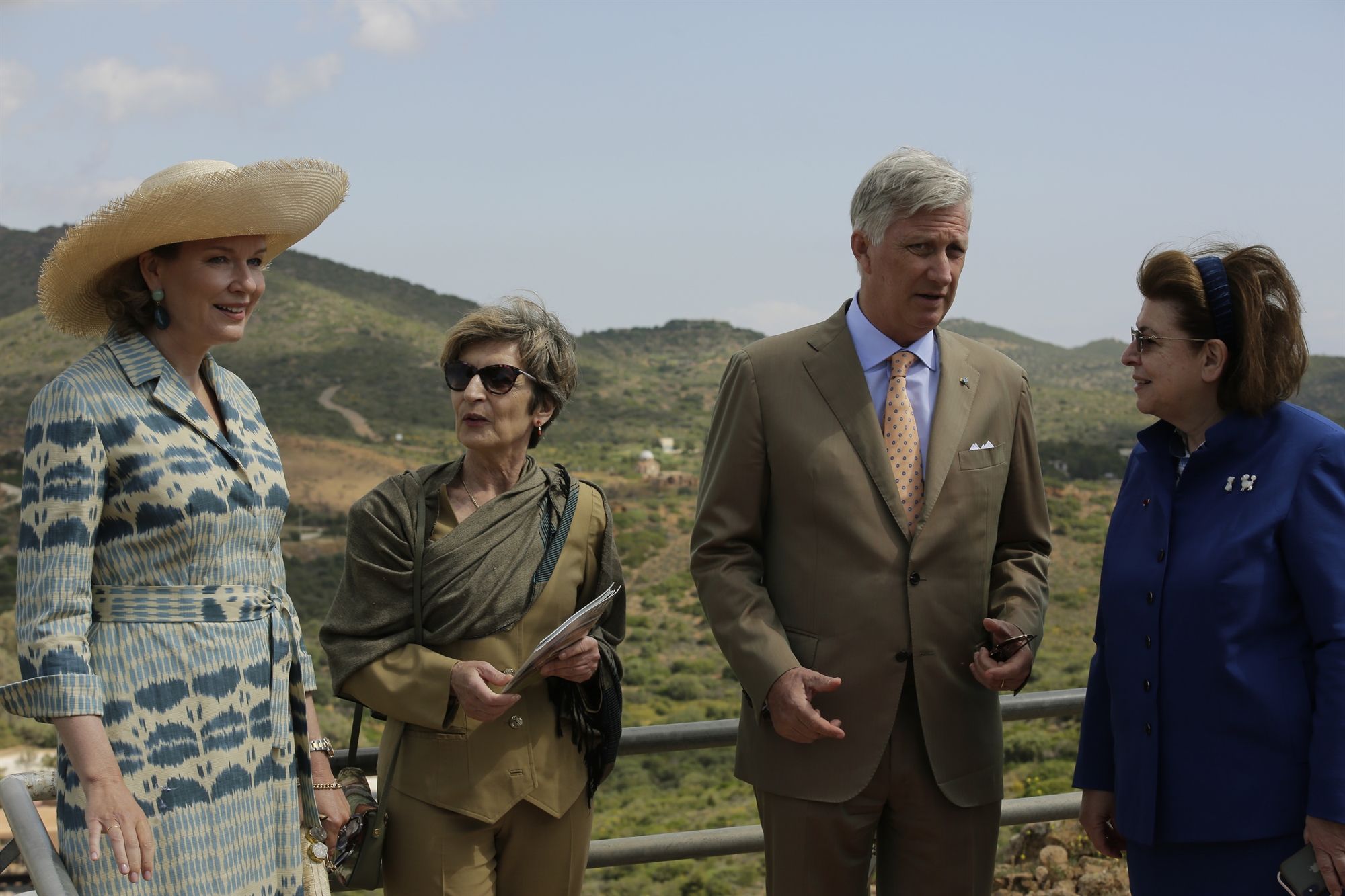 Το βασιλικό ζεύγος του Βελγίου ξεναγήθηκε στον Ναό του Ποσειδώνα στο Σούνιο-3