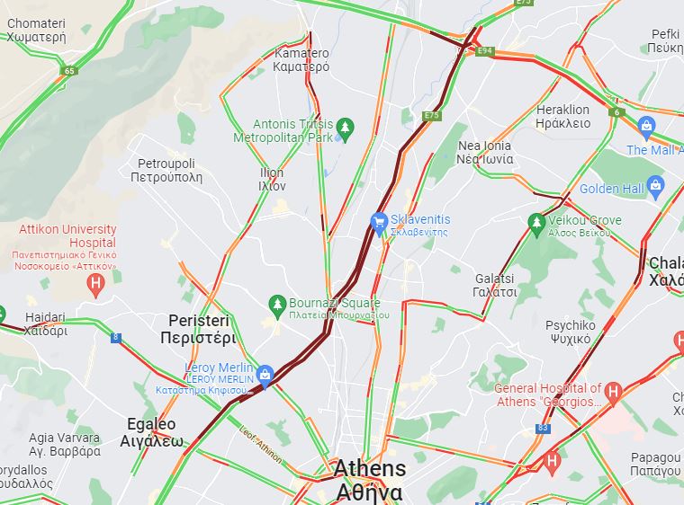 Κίνηση στους δρόμους: Μεγάλες καθυστερήσεις στον Κηφισό – Πού αλλού υπάρχουν προβλήματα-1