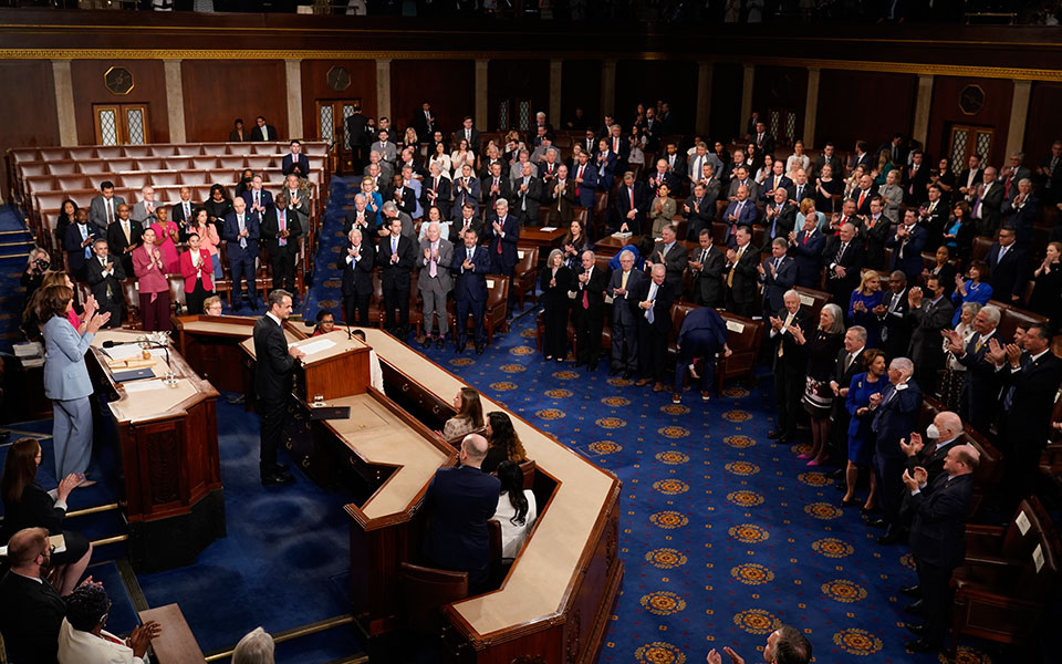 Κυριάκος Μητσοτάκης στο Κογκρέσο: Δεν θα ανεχθούμε παραβιάσεις της κυριαρχίας μας-5