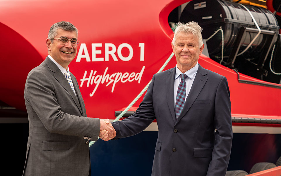 Η Attica Group παρέλαβε το νεότευκτο catamaran Aero 1 Highspeed-1