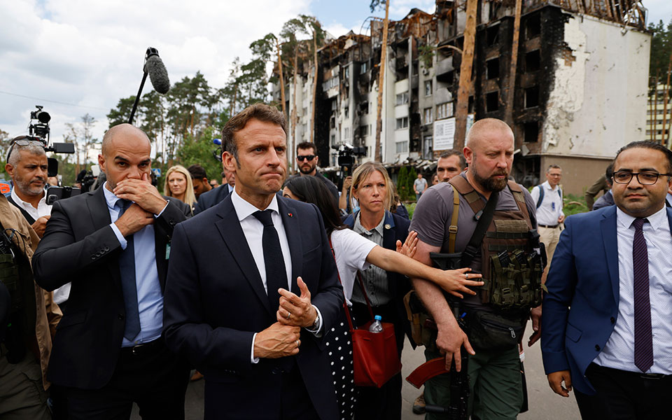 Κίεβο: Στο Ιρπίν Μακρόν, Σολτς και Ντράγκι – «Η Ουκρανία πρέπει να αντισταθεί και να κερδίσει»-4