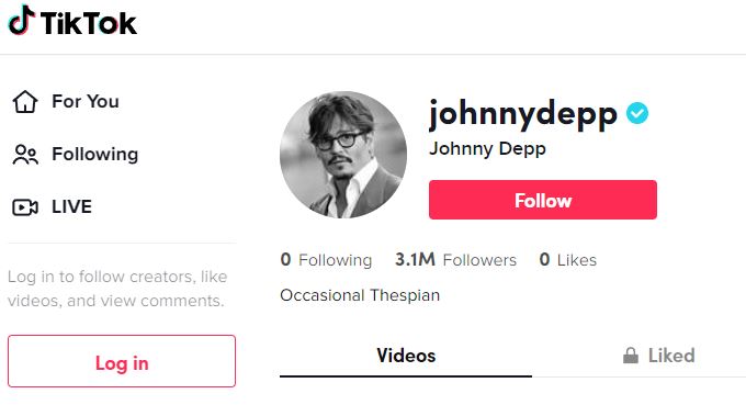 Ο Τζόνι Ντεπ απέκτησε λογαριασμό στο TikTok-1