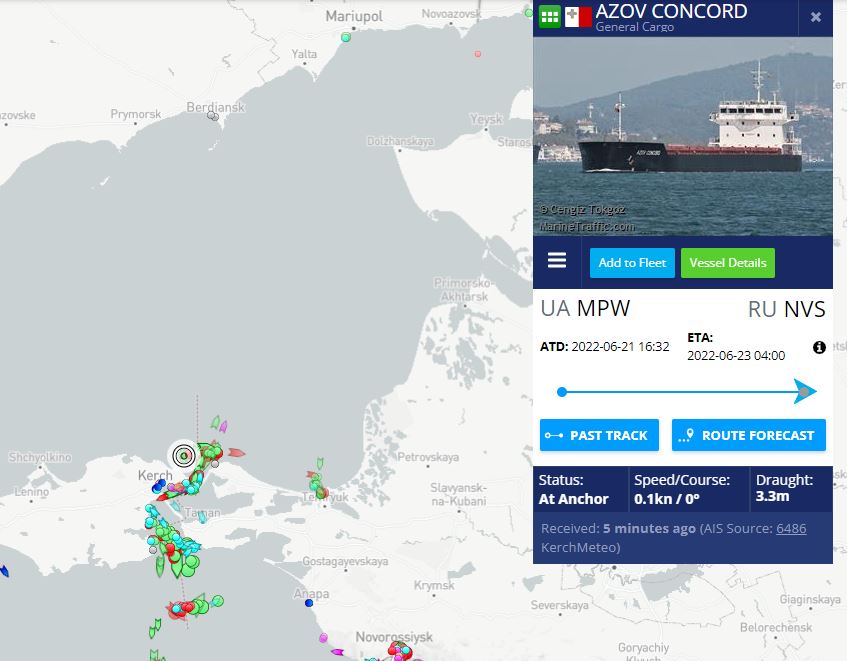 Τουρκικό πλοίο με σιτηρά απέπλευσε από τη Μαριούπολη μετά τη συμφωνία Άγκυρας-Μόσχας-1