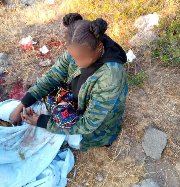 Μυτιλήνη: Γυναίκα γέννησε πάνω στη νησίδα Μπαρμπαλιάς (εικόνες)-1