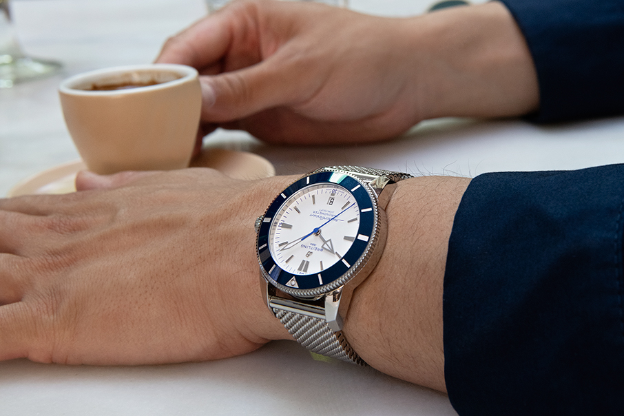 Ελληνική έκδοση Breitling Superocean Heritage στον καρπό του Σωτήρη Κοντιζά-2