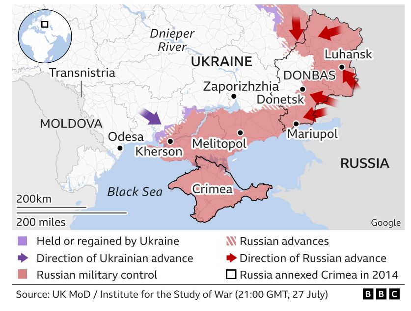 Πόλεμος στην Ουκρανία: Οι «χάρτες» των τελευταίων ημερών – Πώς κινούνται Κίεβο και Μόσχα-2
