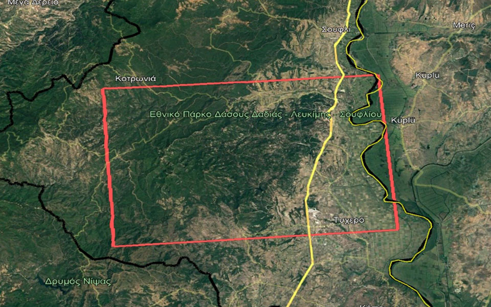 Εκτός ελέγχου η φωτιά στη Δαδιά Έβρου – Οριοθετήθηκε η πυρκαγιά στην Ηλεία-1