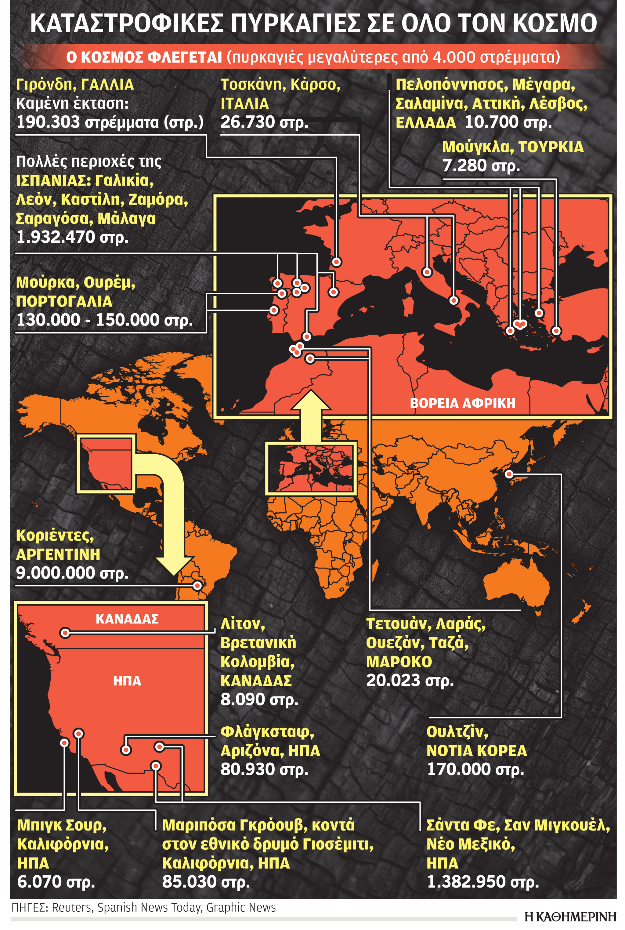Ε.Ε.: Δραματική αύξηση δασικών πυρκαγιών-1