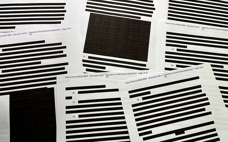 ΗΠΑ: Στη δημοσιότητα το ένταλμα για την έρευνα στην οικία του Τραμπ-1