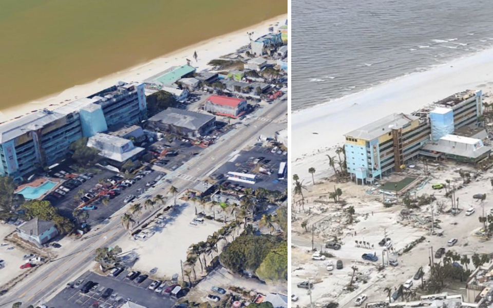 Οι συνέπειες του τυφώνα Ίαν σε εικόνες «πριν και μετά»-3