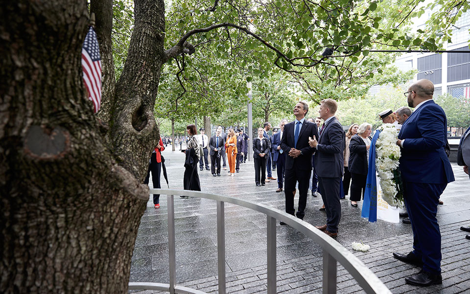 Στο Ground Zero ο Κυριάκος Μητσοτάκης: «Η μάχη κατά της τρομοκρατίας είναι διαρκής»-2