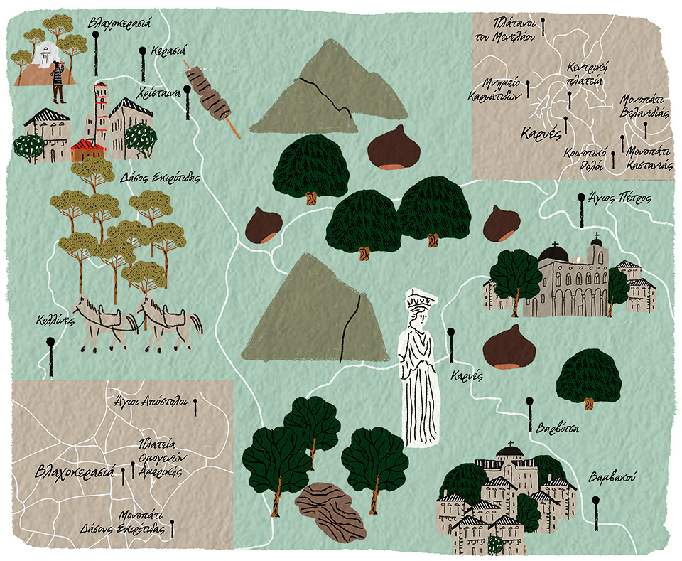 Καρυές-Βλαχοκερασιά: Μαζεύοντας καρύδια και κάστανα στο δάσος-12