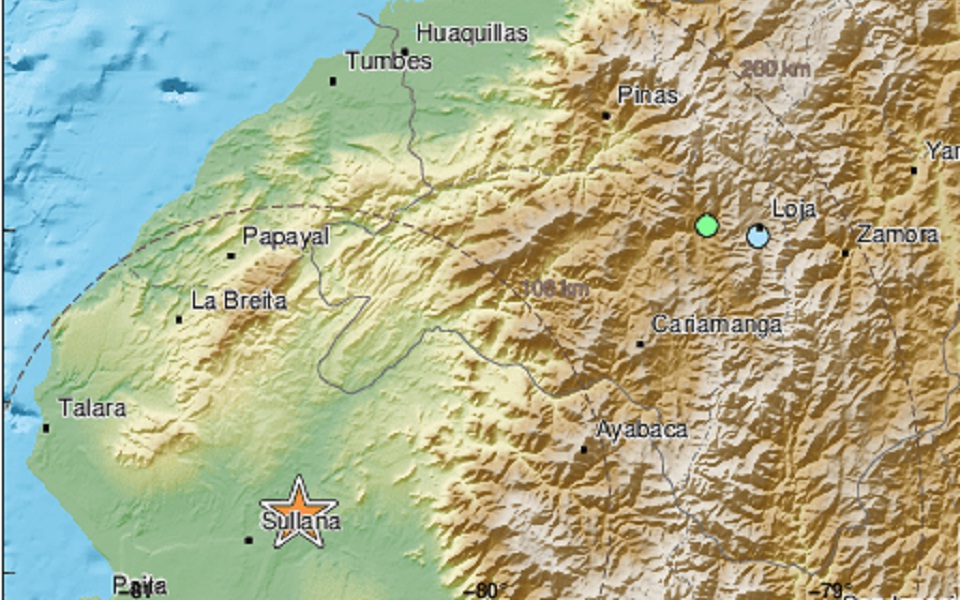 Σεισμός 5,8 Ρίχτερ στα σύνορα του Περού με τον Ισημερινό-1
