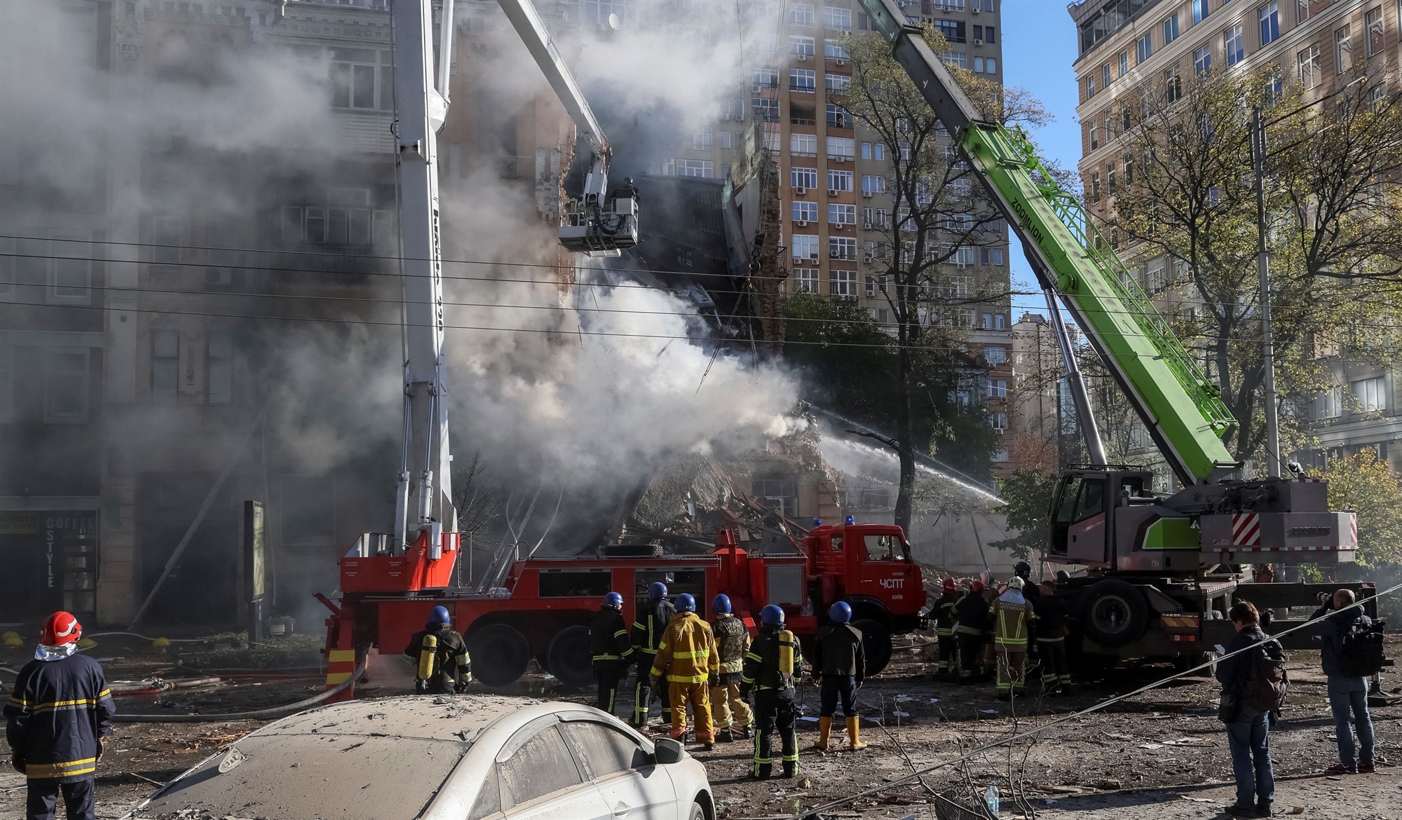 Πόλεμος στην Ουκρανία: Drones-«καμικάζι» χτύπησαν το Κίεβο-1